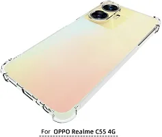 ROYALBASE Back Cover for Realme C55 Transparent Grip Case Pack of 1-thumb3