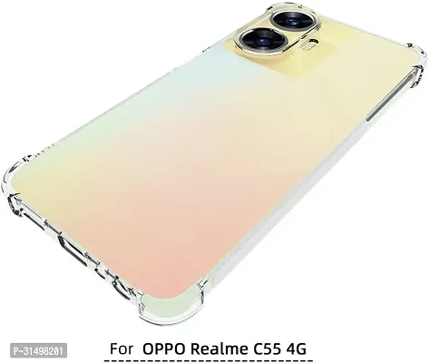 ROYALBASE Back Cover for Realme C55 Transparent Grip Case Pack of 1-thumb4