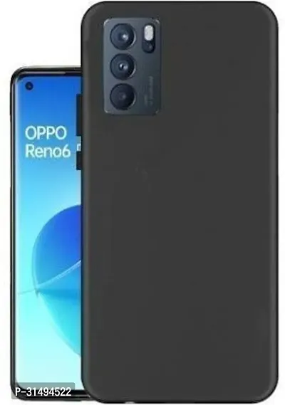 Back Cover for OPPO Reno6 Pro Black Grip Case Silicon Pack of 1-thumb0