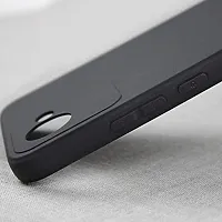 ROYALBASE Back Cover for Realme C30 back glass Black Camera Bump Protector Silicon Pack of 1-thumb1