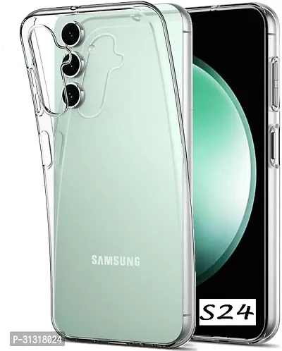 ROYALBASE Back Cover for Samsung Galaxy S24 5G TP Transparent Shock Proof Silicon Pack of 1-thumb0