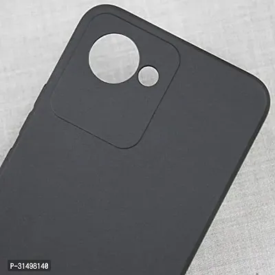 ROYALBASE Back Cover for Realme C30 back glass Black Camera Bump Protector Silicon Pack of 1-thumb5