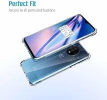 ROYALBASE Back Cover for OnePlus 7T Transparent Grip Case Pack of 1-thumb2