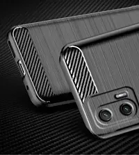 Back Cover for Moto G34 5G ZB Black Grip Case Silicon Pack of 1-thumb2