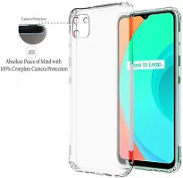 ROYALBASE Back Cover for Realme C11 Transparent Camera Bump Protector Silicon Pack of 1-thumb1