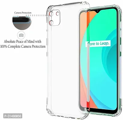 ROYALBASE Back Cover for Realme C11 Transparent Camera Bump Protector Silicon Pack of 1-thumb2