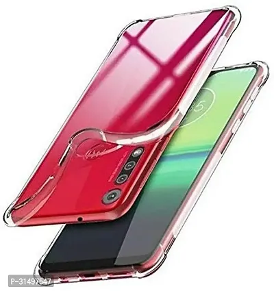 ROYALBASE Back Cover for Moto G8 Plus Transparent Grip Case Pack of 1-thumb0