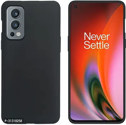 ROYALBASE Back Cover for OnePlus Nord 2 5G Black Matte Finish Silicon Pack of 1-thumb0