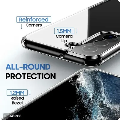 Back Cover for SAMSUNG Galaxy S23SAMSUNG Galaxy S23 5G Transparent Camera Bump Protector Silicon Pack of 1-thumb2