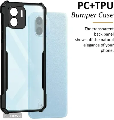 ROYALBASE Back Cover for POCO C50  REDMI A1 PLUS Black Camera Bump Protector Pack of 1-thumb4