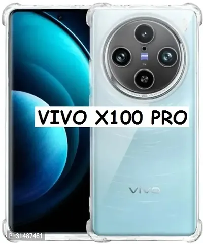 Back Cover for Vivo X100 Pro 5G BM Transparent Shock Proof Silicon Pack of 1-thumb0