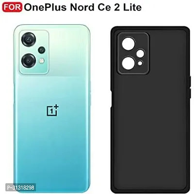 ROYALBASE Back Cover for Oneplus Nord CE 2 Lite 5G Black Camera Bump Protector Silicon Pack of 1-thumb0