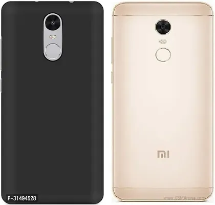 Back Cover for Mi Redmi Note 5 Black Grip Case Silicon Pack of 1