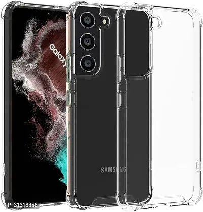 ROYALBASE Back Cover for Samsung Galaxy S22 Plus 5G Transparent Camera Bump Protector Silicon Pack of 1