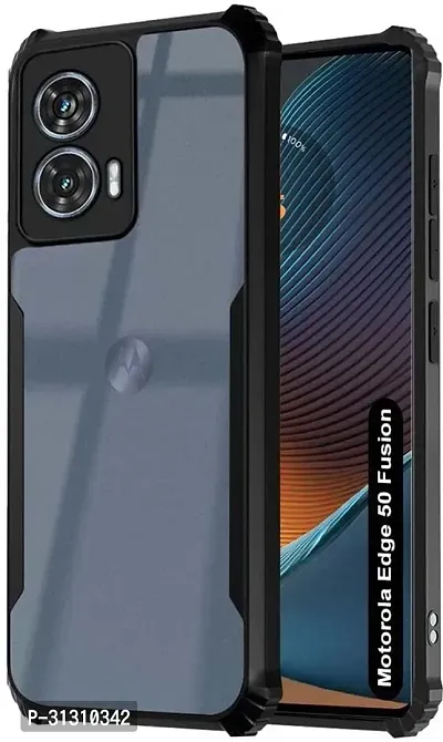 ROYALBASE Back Cover for Moto Edge 50 FusionMotorola Edge 50 Fusion 5G IP Transparent Grip Case Silicon Pack of 1-thumb0