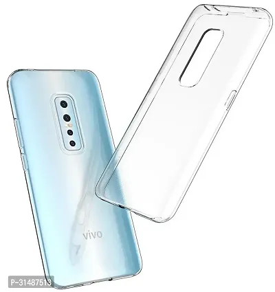 Back Cover for Vivo V17 Pro Transparent Grip Case Silicon Pack of 1-thumb0