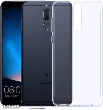 Back Cover for Huawei Honour 9i 5.90 inch Transparent Shock Proof Silicon Pack of 1-thumb0