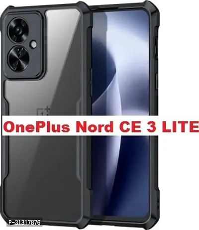 ROYALBASE Back Cover for OnePlus Nord CE 3 Lite 5G Black Transparent Silicon Pack of 1-thumb0