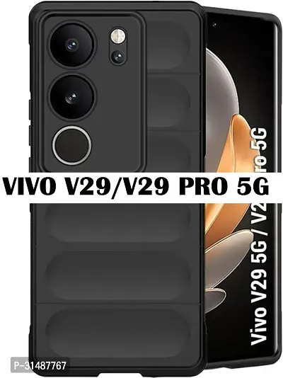 Back Cover for Vivo V29 5G Vivo V29 Pro 5G MG Black Camera Bump Protector Pack of 1-thumb0