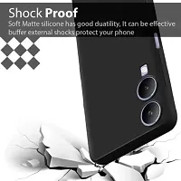 Back Cover for Moto G85 5GMotorola G85 5G Black Camera Bump Protector Silicon Pack of 1-thumb2