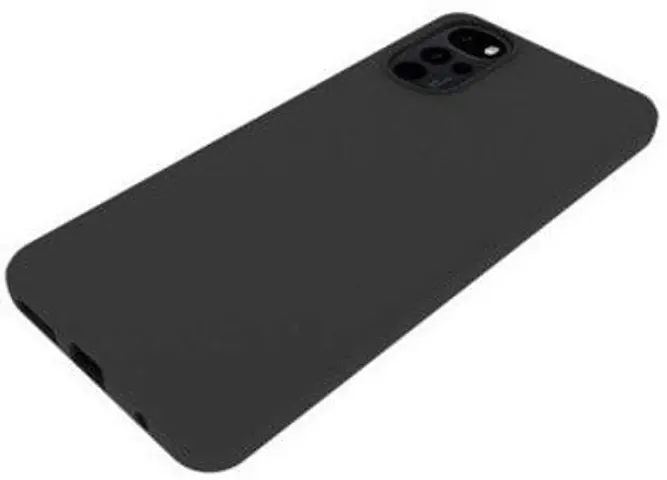 CELZO Silicon Back Cover Case for Motorola Moto G22 - Black