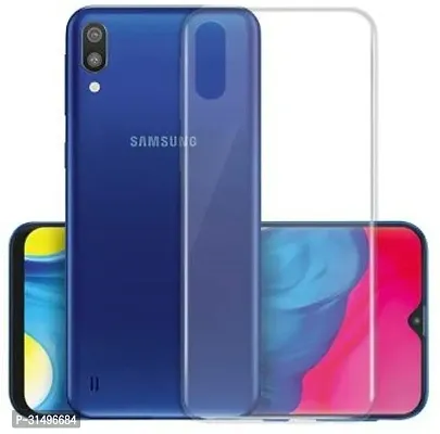 ROYALBASE Back Cover for SAMSUNG GALAXY M10 Transparent Grip Case Silicon Pack of 1