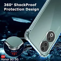 Back Cover for Honor 90 5G Transparent Camera Bump Protector Silicon Pack of 1-thumb2