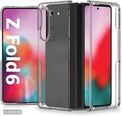 ROYALBASE Back Cover for Samsung Galaxy Z Fold 6 Transparent Dual Protection Pack of 1-thumb0