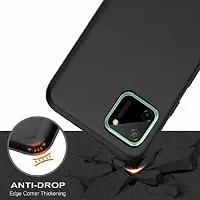 ROYALBASE Back Cover for Realme C11 Black Grip Case Silicon Pack of 1-thumb2