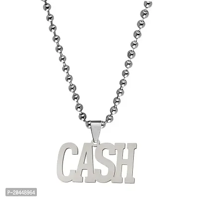 Shiv Creation Personalised Cash Locket Bikers Jewelry Ball Chain  Silver  Stainless Steel  Pendant Necklace Chain For Men And Women