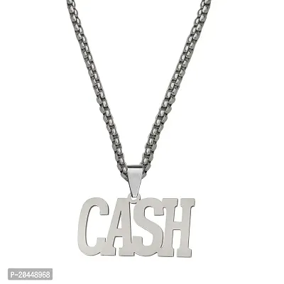 Shiv Creation Personalised Cash Locket Bikers Jewelry Box Chainnbsp;  Silver  Stainless Steel  Pendant Necklace Chain For Men And Women