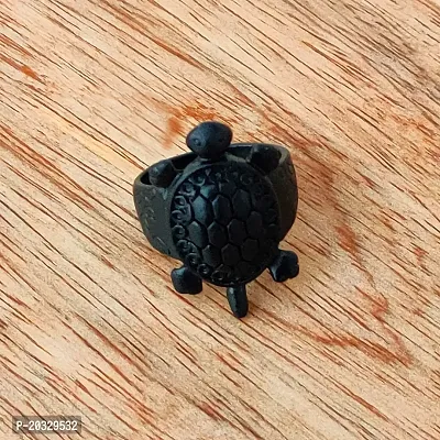Shiv Creation Decent Design Tortoise Turtle Charm Best Quality Metal Ring  Black  Metal  Ring For Men And Women