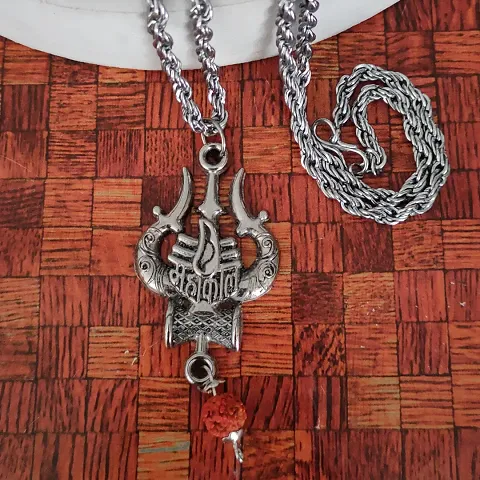 Religious Brass Cubic Zirconia Chain With Pendant