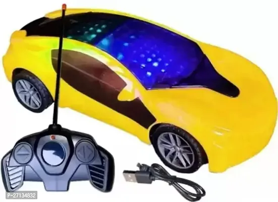 Remote Control Car 4 Function Rechargeable 3D Lighting Toy Car For Kids