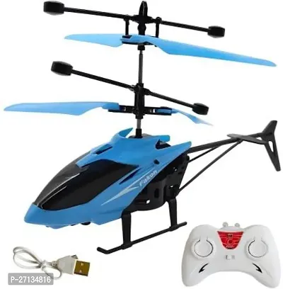 Remote Control Rechargeable Helicopter Toy With Hand Sensor And Light For Kids-thumb0