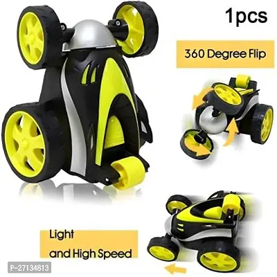 Multicolor Remote Control Stunt Car 360deg; Rotating Rolling Rechargeable Race Car