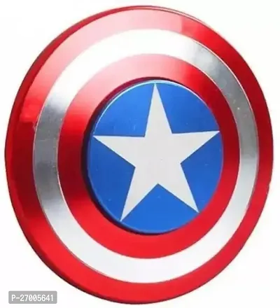 Plastic Superhero Captain America Shield, Multicolour PACK OF 1-thumb0