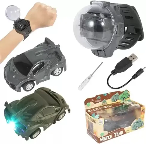 Mini Remote Control Car Watch Toys, 2.4 GHz Cartoon RC Watch Racing Car, USB Charging Remote Control Car, TikTok Watch Car Hand Controlled Watch RC Car for Boys Girls Birthday Gift