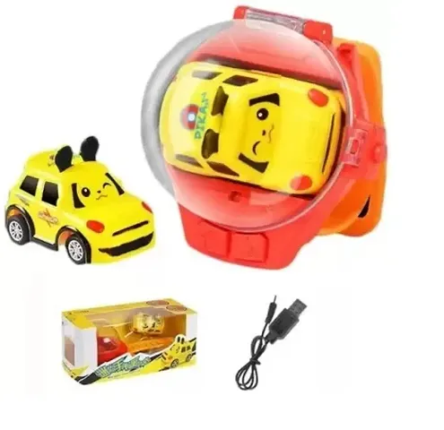 Mini Remote Control Car Watch Toys, 2.4 GHz Cartoon RC Watch Racing Car, USB Charging Remote Control Car, TikTok Watch Car Hand Controlled Watch RC Car for Boys Girls Birthday Gift