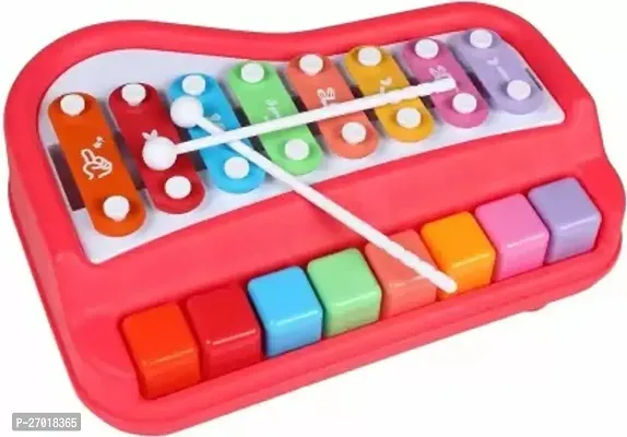 Toy Imaginetrade; 2 in 1 Multicolor 8 Key in Clear  Crisp Tones|Piano  Xylophone .NonToxic,Non-Battery,Educational Musical Instruments Toyset for Kids,Toddlers,Boys  Girls with 2 Mallets-thumb0