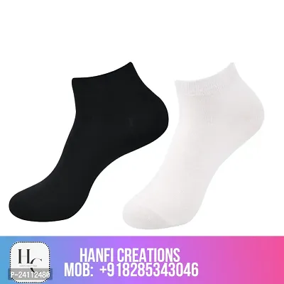 Trendy fashion Black gym/yoga/ running/Sports/School Socks for men  women  pack 2-thumb0
