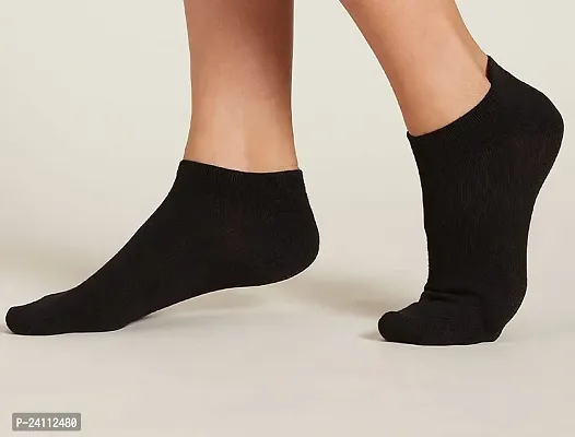 Trendy fashion Black gym/yoga/ running/Sports/School Socks for men  women  pack 2-thumb4