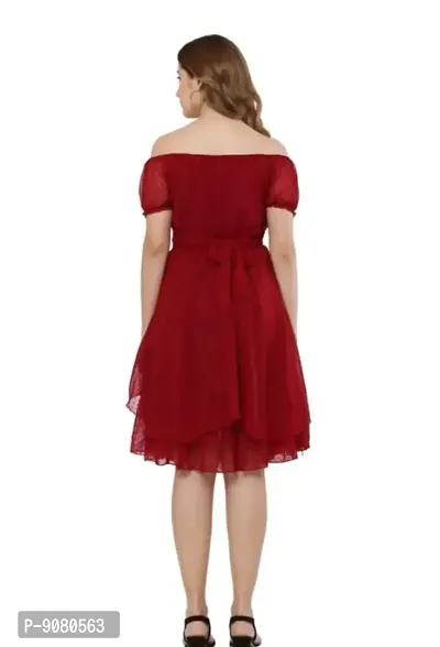 Sensational Georgette Dress for Women-thumb2