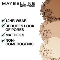 Maybelline New York Powder Foundation, Pressed Powder Compact, Mattifies Skin, Incl. Mirror and Applicator, Fit Me, 220 Natural Beige, 8.5g-thumb1