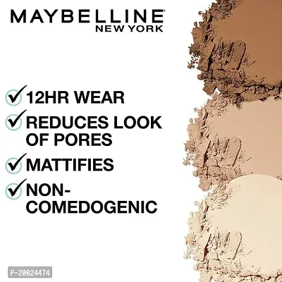 Maybelline New York Powder Foundation, Pressed Powder Compact, Mattifies Skin, Incl. Mirror and Applicator, Fit Me, 220 Natural Beige, 8.5g-thumb2