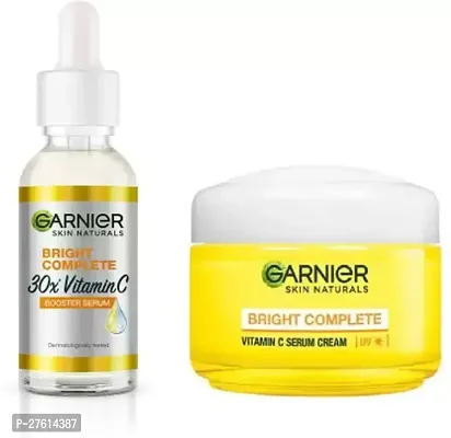 GARNIER Bright Complete Vitamin C Serum-15ml + Vitamin C Cream UV, 23g  (2 Items in the set)-thumb0