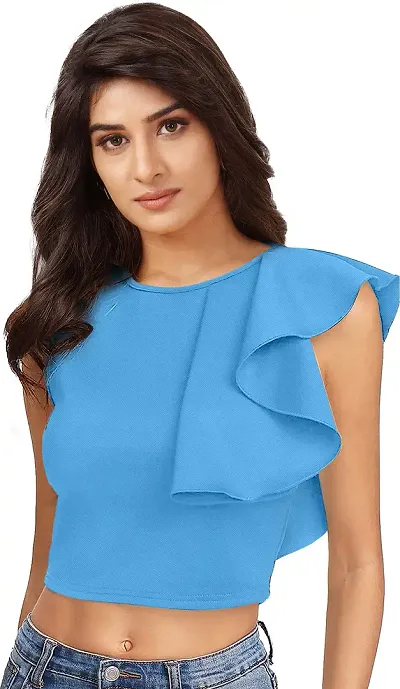 Elegant Blend Solid Top For Women