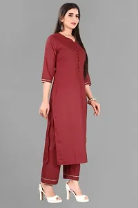 Elegant Cotton Blend Kurta With Bottom And Dupatta Set For Women-thumb2