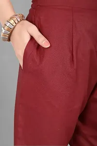 Elegant Cotton Blend Kurta With Bottom And Dupatta Set For Women-thumb1