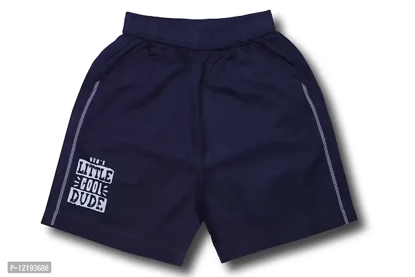 Maskhare Boy's Regular Fit Cotton Shorts|Bermuda Half Pants (Navy)